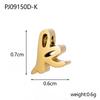 CARLIDANA Stainless Steel Gold PVD Plated DIY Lower Case 7mm Letter Alphabet Initial Charm Pendant Accessories Jewelry Fitting