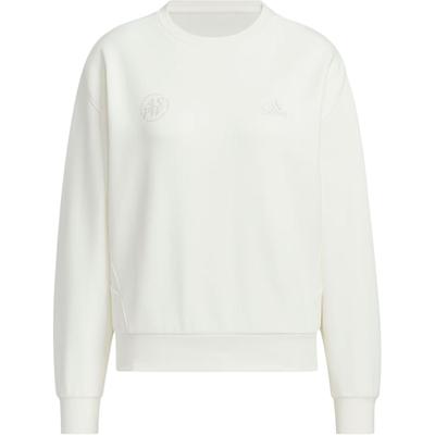 Lounge FW24 Comfortable Soft Crew Neck Sports Sweatshirt Women Sweatshirt Han-Jade-White JJ3577