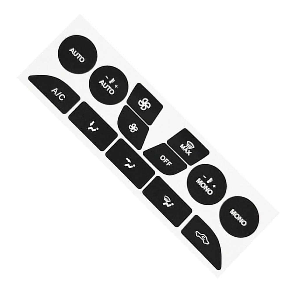 Practical Car Vinyl Climate Repair Decals Button Sticker Air Dashboard Accessories for Ford Focus 2 MK2 99-05