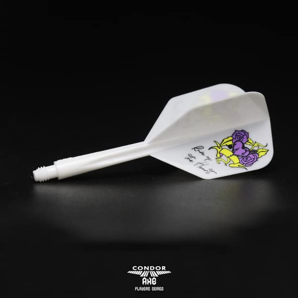 TRiNiDAD CONDOR AXE Rose of the Heart Dart Flights by Natsumi Iwata (Small, White) (Player Model)