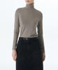 MUSINSA STANDARD WOMAN Women'S Tencel Slim Turtleneck T-Shirt [Taupe]