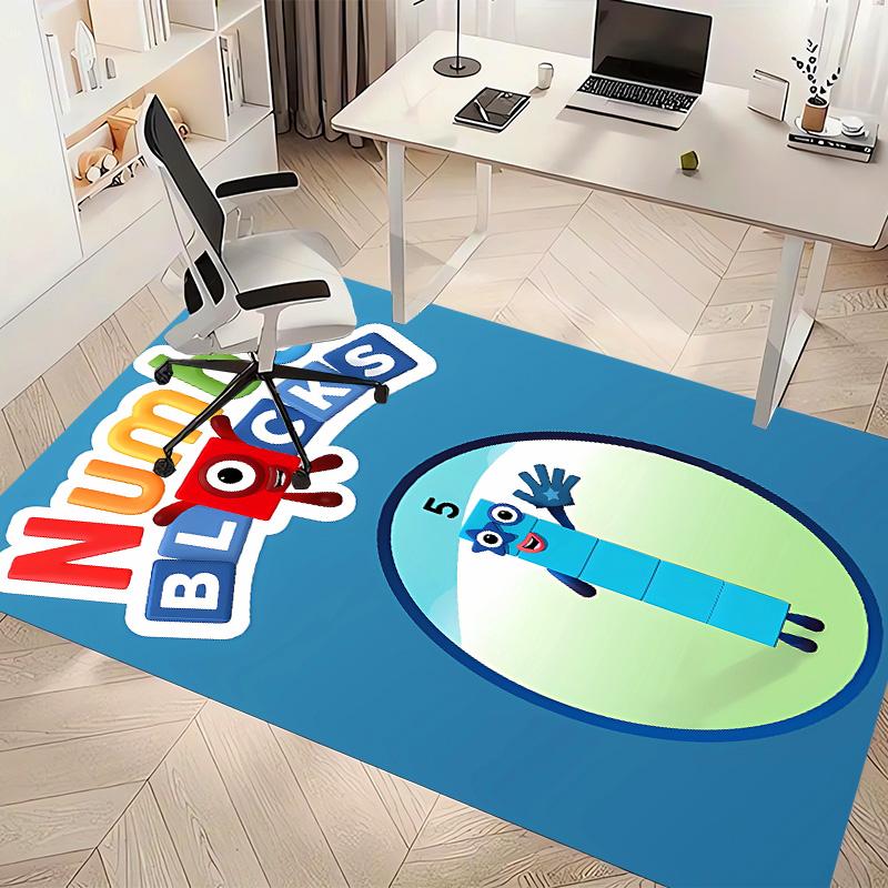 Numberblocks1 Printed Absorbent Washable Carpet, Non-Slip Bathroom Mats, Kitchen Rugs, Yoga Mat,Living Room Entrance, Camping Picnic Rugs