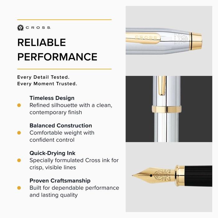 Cross Century 2 Fountain Pen F Fine Nib 3309-F Medalist