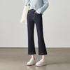 SOFSIL 2026 Spring High-Waist Lace Trim Flared Denim Jeans for Women