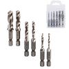 Tap Drill Bits HSS 4341 Hex Chuck Tapping Machine M3-M10 Silver Spiral