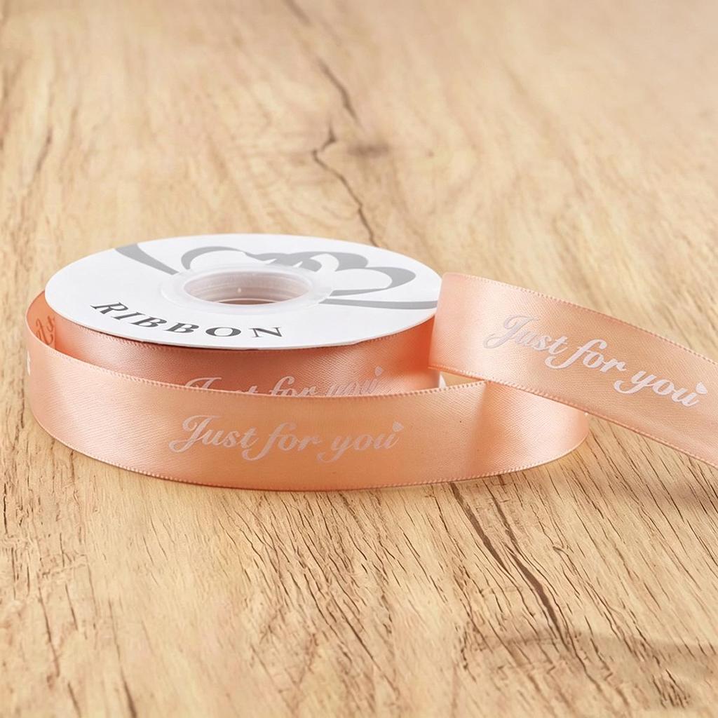 2.5cm English Ribbon for Gift Wrap, Floristry, Cake Packaging, and Crafts
