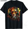 Jamajka Rasta Lev Vtipná Grafická Trička Bavlna Unisex Krátký Rukáv Ležérní Tričko Top Harajuku Streetwear Letní Unisex Oblečení