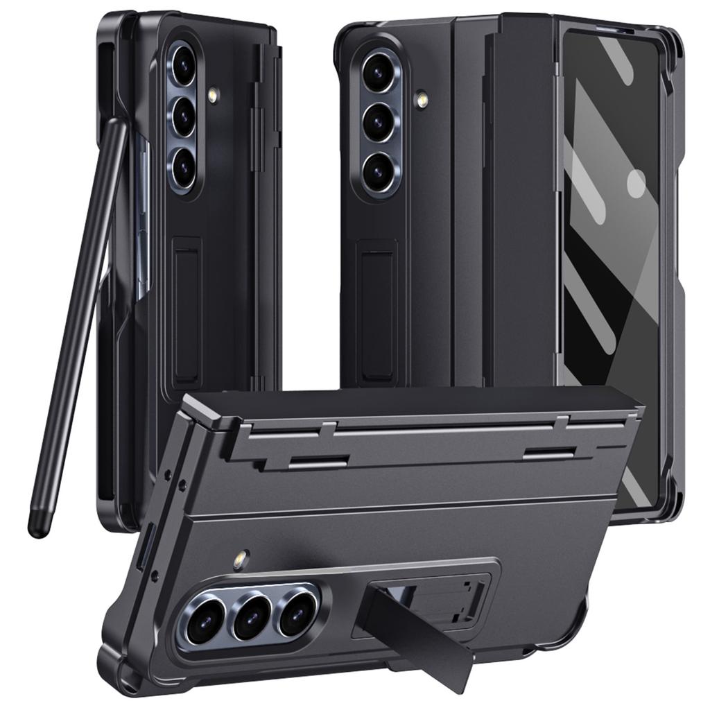 For Samsung Galaxy Z Fold7 5G Case Kickstand Hard PC Phone Cover with Stylus/Screen Protector