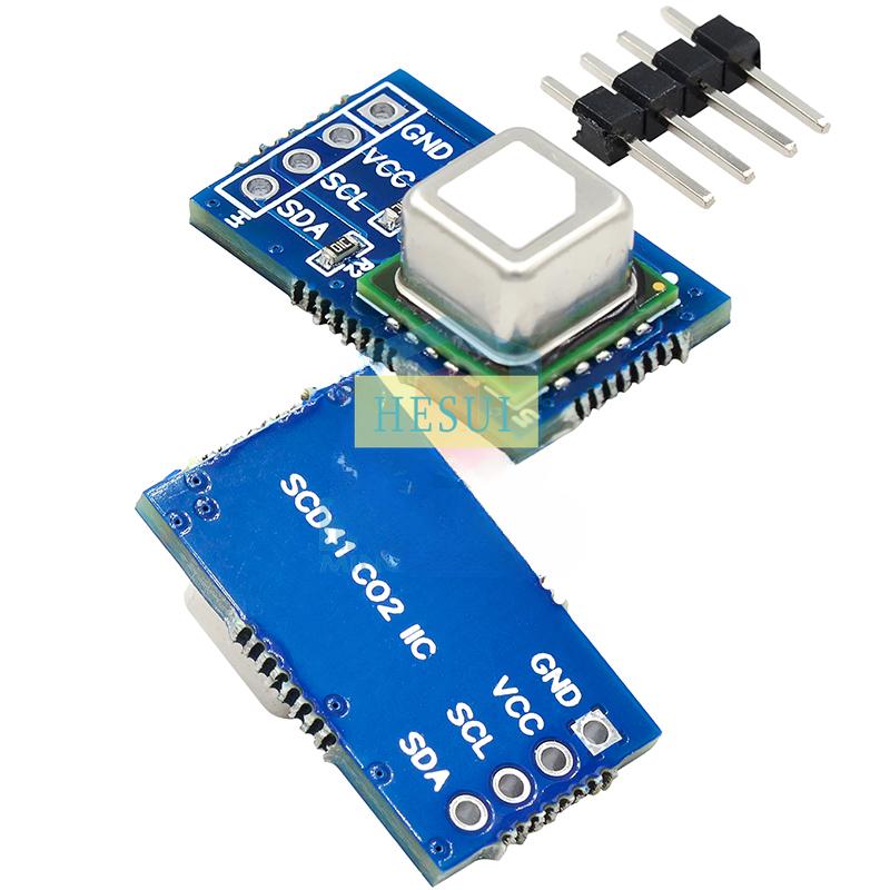 SCD40 SCD41 Gas Sensor Module Detects CO2 Carbon Dioxide Temperature And humidity In One Sensor I2C Communication