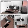 Desk Edges Mount Power Strips with 6 Outlets & 4 Fast Charging USB Port Tabletop Surges Protector Desk Clamps Power Socket