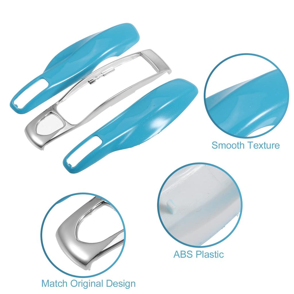 ACROPIX Car Remote Key Cover Case for Porsche and Macan, Blue, 3-Piece Set