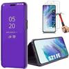 Case for Samsung Galaxy S21 FE - BOOLING - Purple - 360 Degree Protection - 2 Tempered Glasses - PC+PU