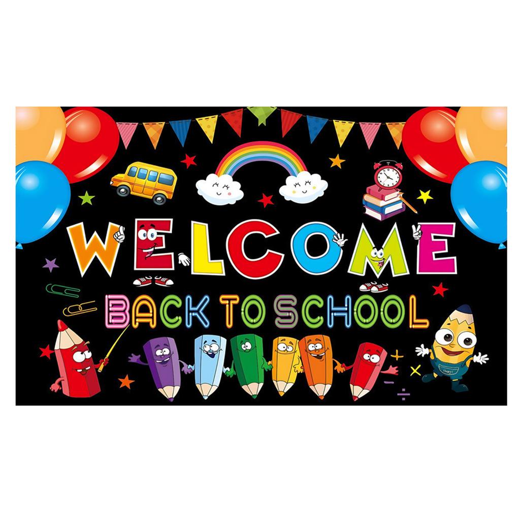 Back to School Background Cloth for Decoration and Photo Booth