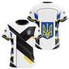 Ukraina Flagg Kamuflasje trykket 3D T-skjorte Sommer Ukrainske Veteraner Treningsklær Personlighet Tenårings Kortermet O-hals Topp