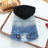 Pet Circle Dog Hoodie Fall Small Breed Puppy Fashion Denim Jacket Casual Wear