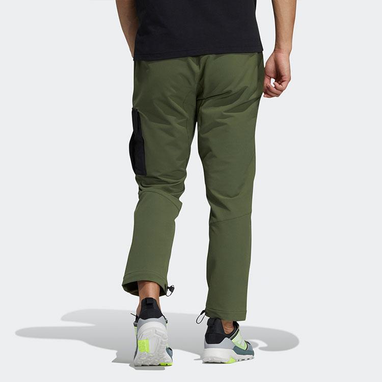 Adidas Gwall Pants with Contrast Pocket Men Bottoms Green H23099