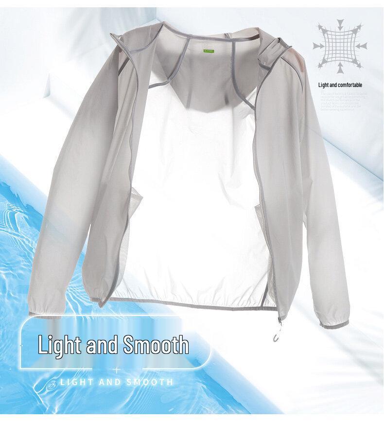 Unisex Summer Hooded Quick-Dry Windbreaker Jacket