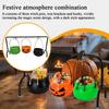 Halloween Candy Bowl Witches Cauldron Treats Holder 3 Packs Witch Pot Candy Bowls Witch Cauldron Halloween Party Decoration