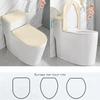Velvet Toilet Lid Cover and Toilet Tank Lid Cover 2-Piece Set Soft Thickened Elasticity Universal Toilet Cushion for Home Hotel