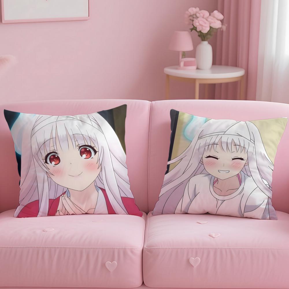 Yuuna And TheHaunted HotSpring Cushion Cover Comfortable Reversible Pillow Cover Ideal For Car Sofa Bedroom & Beyond