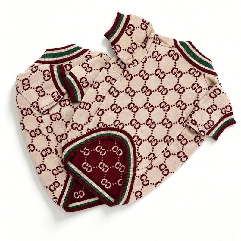 Designer Pet Turtleneck Knit Cardigan Stretch Dog Sweater French Bulldog Corgi Schnauzer Small Medium Dogs Fall