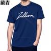 Teeshirt Vintage Everyday Tees Zillion Logo On Black Vintage Minimalist Tshirt Classic Breathable Workout Tshirt