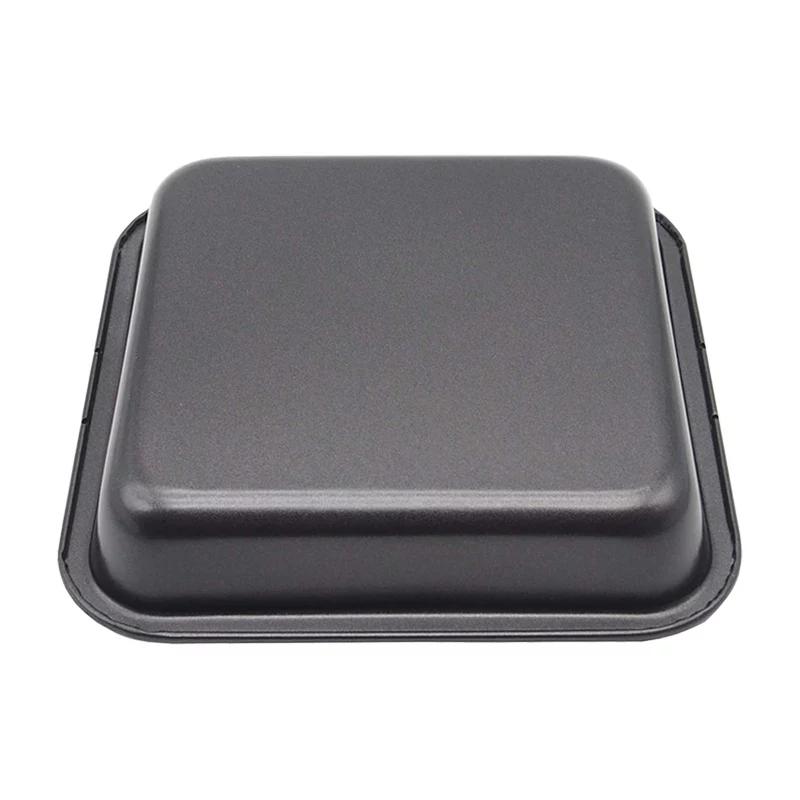 2 Sizes Square Cake Pan 9.5x7 8x8 Inch Carbon Steel Mini Baking Pans Premium Non-Stick Bakeware Set Kitchen Tools