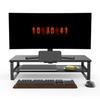 Doowiit Monitor Storage Desktop Monitor Stand with Keyboard Printer 52cm 30kg Weight Wood Stand, 2-Tier Rack, Stand, Stable, PC/LCD Storage, Storage,