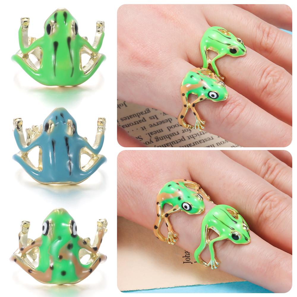 Originality Tree Frog Ring Alloy Jewelry Accessories New Adjustable Ring  For Women