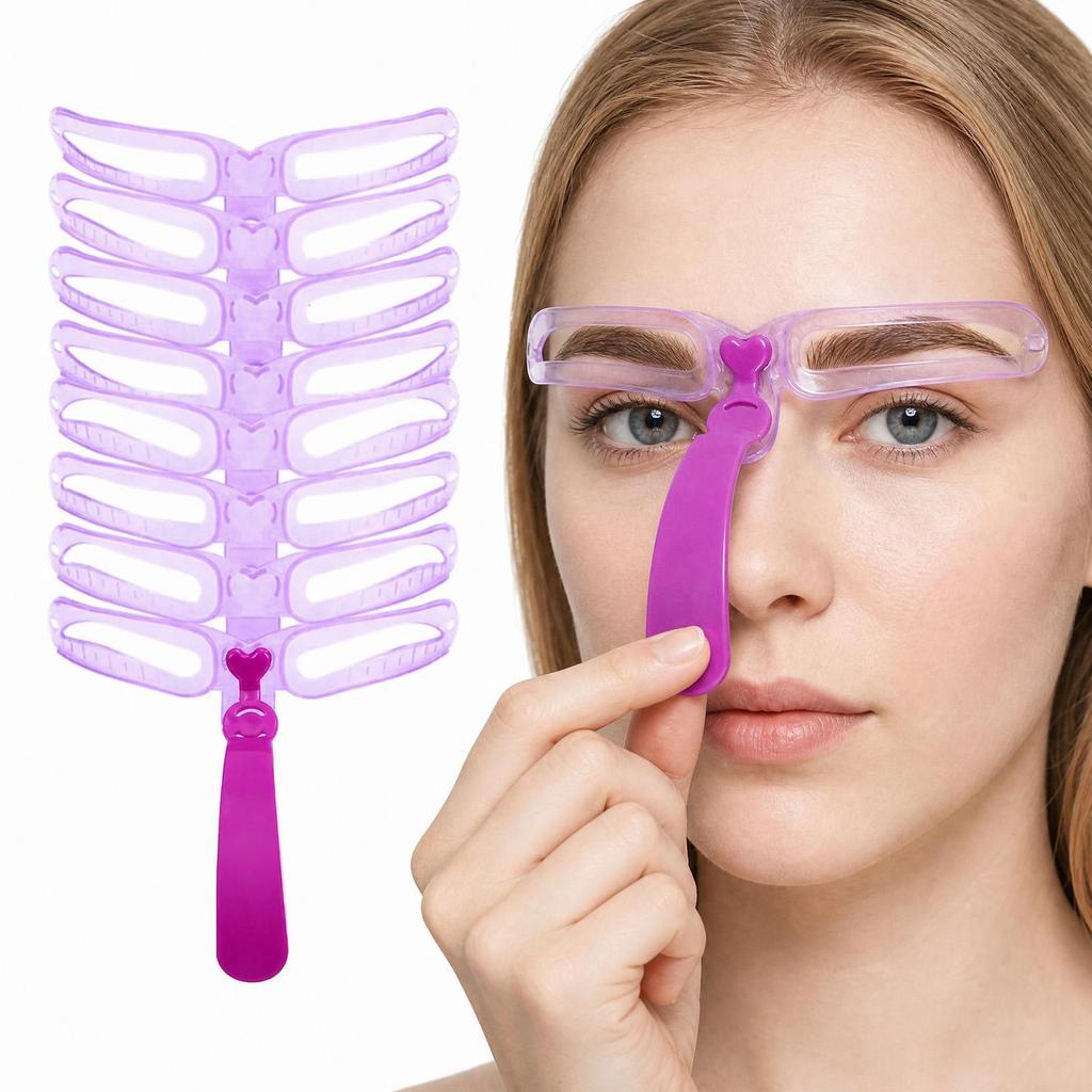 Eyebrow Drawing Assistant Tool, Suitable for Beginners, Fast, Natural, Portable, Foldable, Reusable Makeup Tool