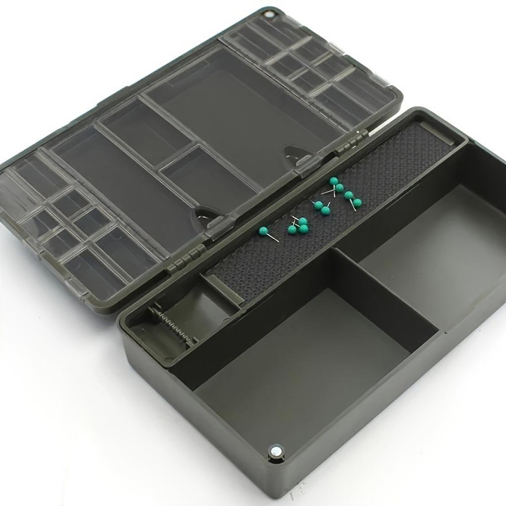 Fishing Line Box Hair Rig Board with Pins Fishing Hook Storage Box Equipment Compartment Fishing Tackle Box Enduring