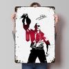 The Rock Champion Illustration Poster Customized Wall Art Vintage Metal Signs Retro Tin Plaque for Man Cave Home Decorations