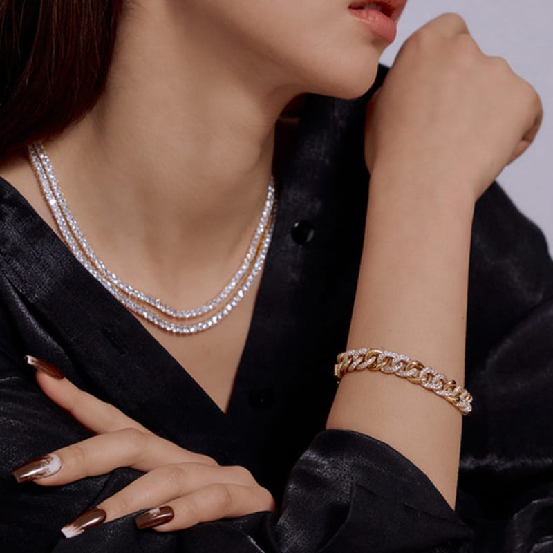 MACIER Cuban Chain Bracelet (Gold)