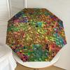 1pc mosaic colorful Pattern Umbrella  Automatic Opening and Closing Umbrella, High quality Umbrella, Ideal Gift for Her 157