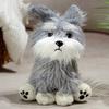 Highland Dog The Same Schnauzer Dog Doll Simulation Puppy Pet Children Plush Toy Schnauzer Doll