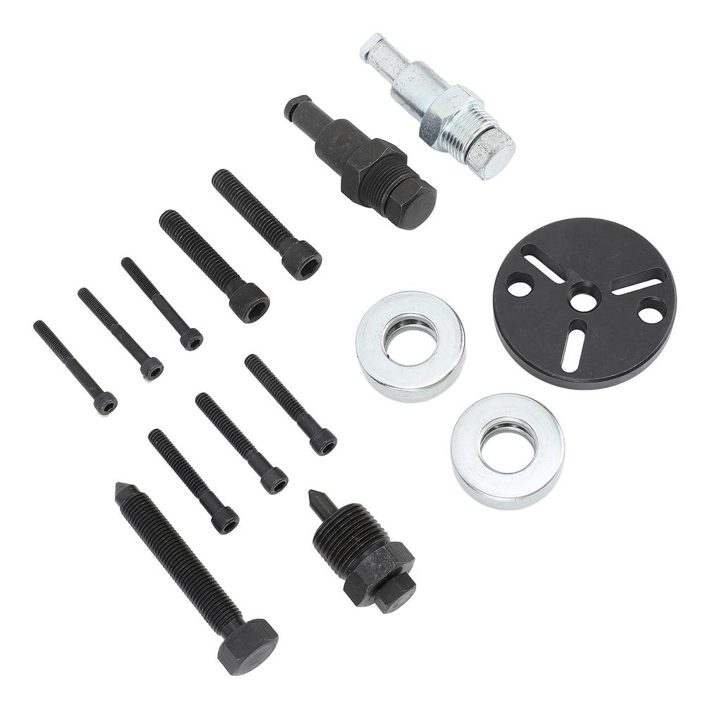 15PCS Car AC Compressor Clutch Remover Kit Auto Air Conditioning Repair Puller Tools for 148 A6