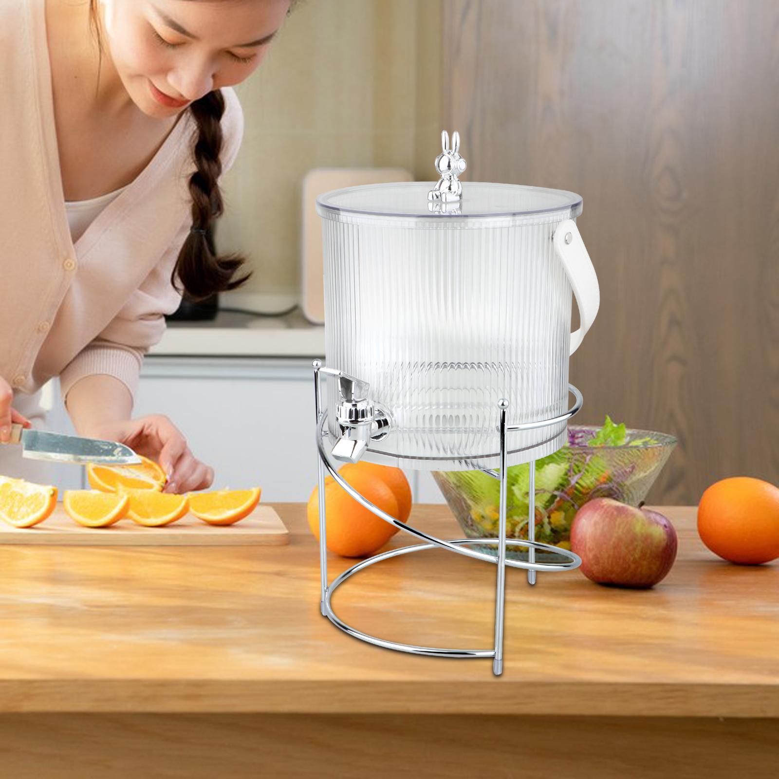 Beverage Dispenser Cold Water Jug with Faucet Teapot Beverage Dispenser Container Beverage Barrel for Kitchen Iced Juice Home