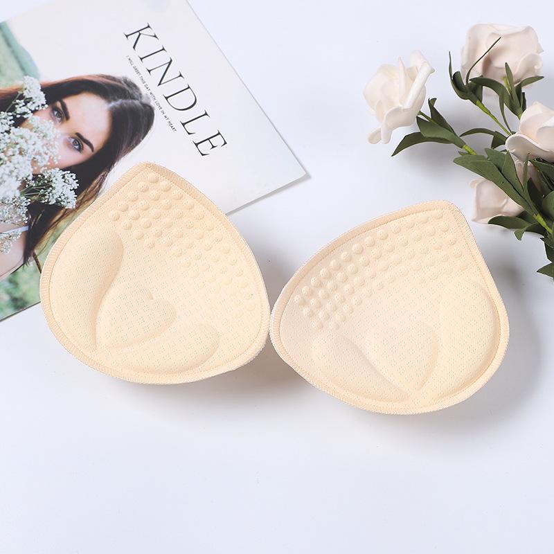 4cm Latex Breast Pads U-Shaped Underwear Vest with Sponge Inserts - Breathable Women's Bra