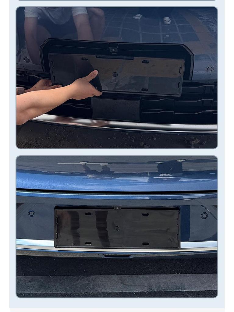 Compatible with 2025 Trumpchi S9: New Energy Vehicle Full Cover Green License Plate Frame, for New Regulations.