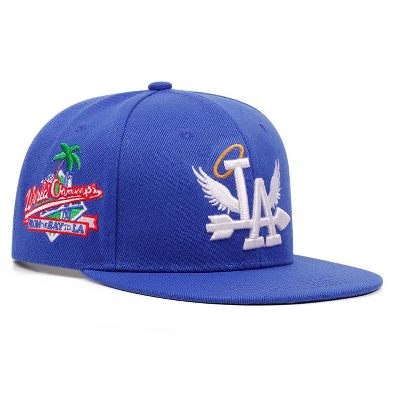 New Letter Wing Pattern Side Coconut Tree Embroidery Fashion High Quality Snapback Men's Versatile Casual Baseball Hat