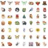 10/30/50pcs Cute Cartoon Magic Forest Animal Stickers Kawaii Bear Cat Flower Decals Stationery Laptop Phone Graffiti Sticker Toy