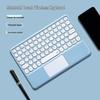 Compatible Bluetooth Keyboard with Magnetic Attachment for iPad, Huawei Phone, and Tablets - Round Key, Touch, and Wireless Charging Features