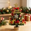 Christmas Tree Desktop Ornament Small Tabletop Holiday Decoration for Home