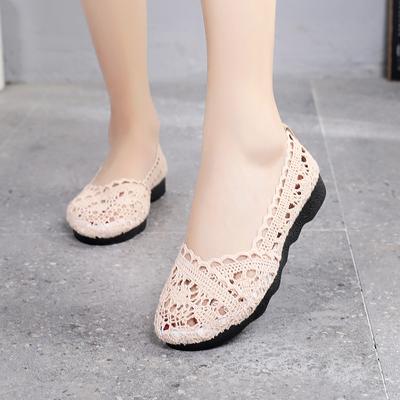 Woman Mesh Breathable Flat Soft Bottom Women Peas Shoes  Women Shoes Fisherman Shoes Womans Shoes Flats Shoes