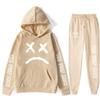 Autumn Winter Lil Peep "The Peep Show" Graphic Printed Hoodies Sweatpants Set Fashionable Casual Warm Sports Long Sleeved Pants Men's Sport Wear