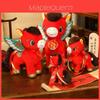 New Year Plush Horse Toy With Wings And Persimmon Design For Year Of The Horse Celebrations