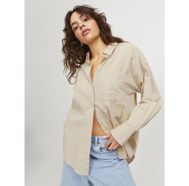 Jack & Jones Jamie Relaxed Linen JJXX Long Sleeve Shirt