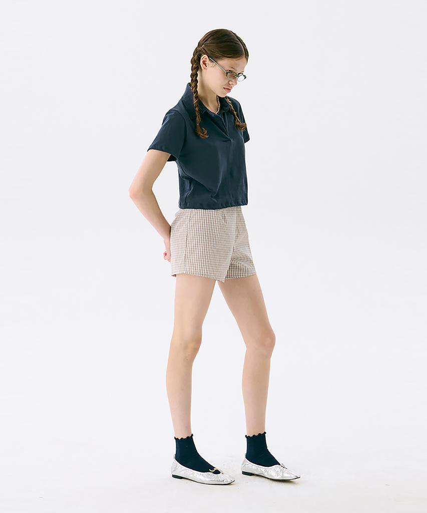 JUNEJUNE SPACE Vol13. Crop Pk T-Shirts_Navy(Vol13. Crop Pk T-Shirt_Navy)