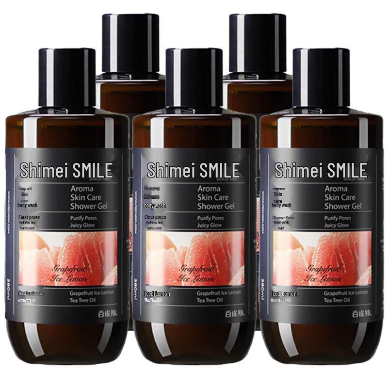 

Shimei Hydrating Grapefruit Iced Lemon Shower Gel Set (5x380ml)
