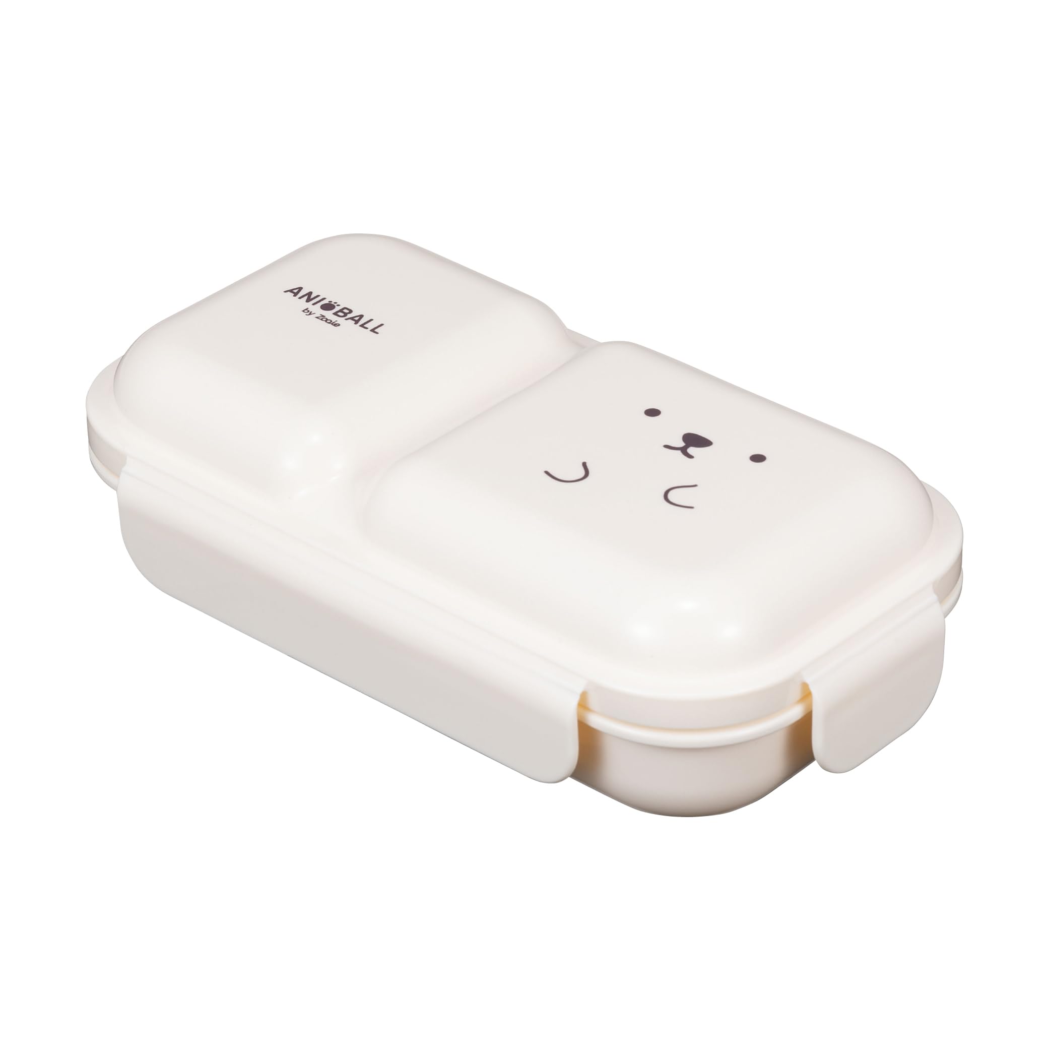 

CB Japan Bento Soft and Easy to Dome 400ml Secure with Double Sealing to Prevent Easy to Serve Bento ANIBALL Box, Serve, Lid, [Shirokuma Ball],